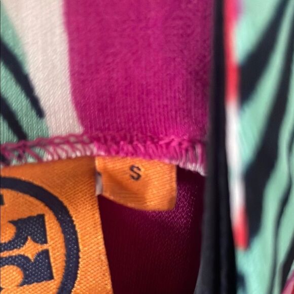 Tory Burch Pink and Green Patterned Dress - Picture 3 of 7